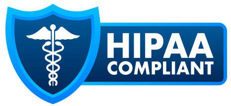 Hipaa compliant badge.